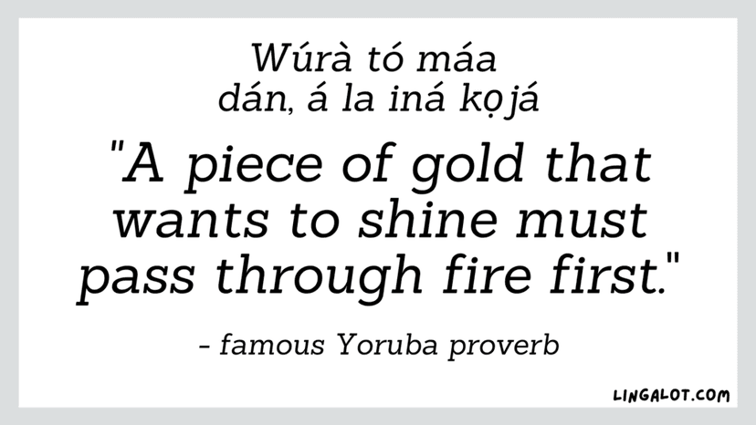 Yoruba Proverbs